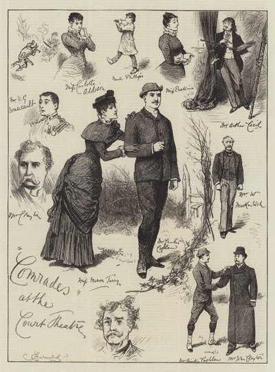 Comrades at the Court Theatre by Bernard Partridge